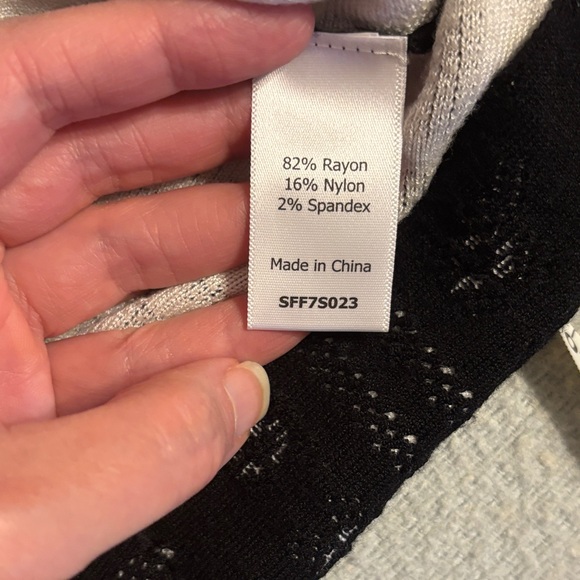 41 Hawthorn Black Geometric Mini Dress - Picture 8 of 9